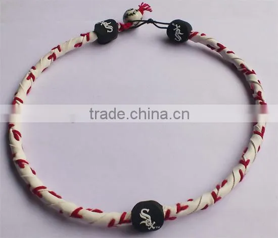 Latest design sport useful cheap personalized baseball charms necklace