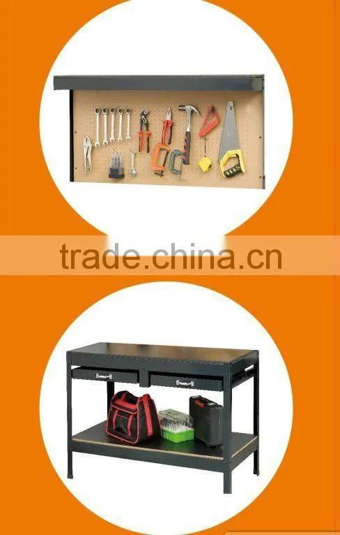 New Two Drawers Workbench Steel Worktable Station
