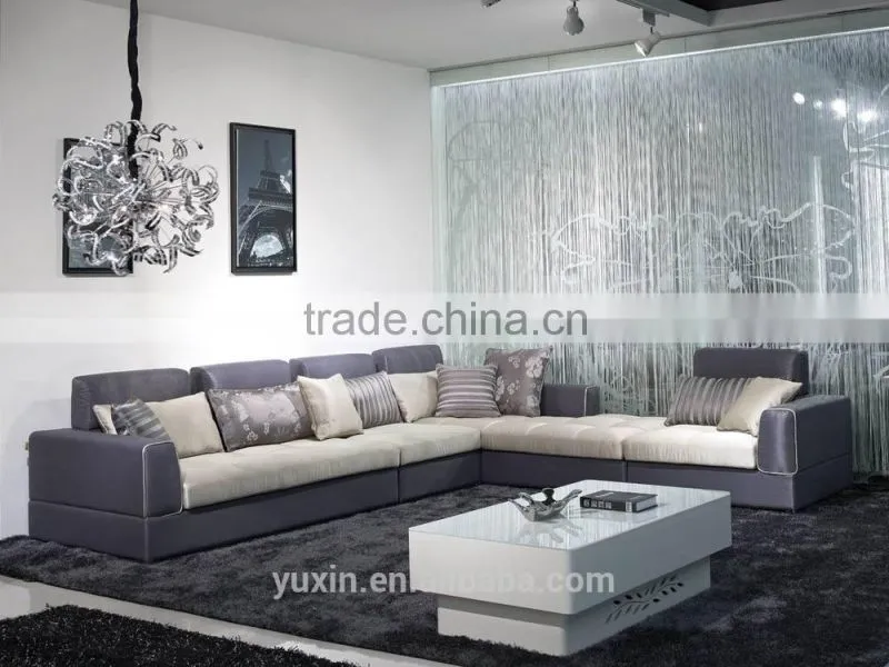 new design corner fabric sofa, L shape sectional home sofa set, living room furniture