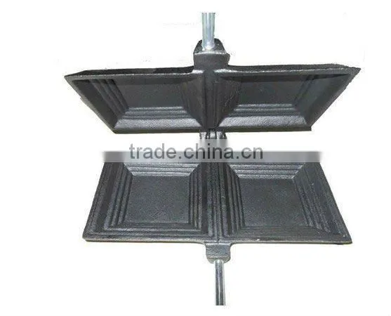 Cast iron camp cooker Pie iron set