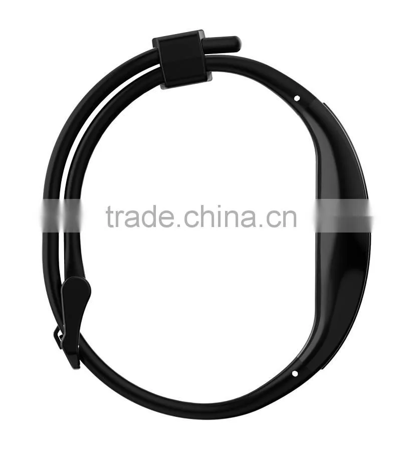 Bluetooth ce rohs smart watch with Curved E-ink Touch Screen fitness watch