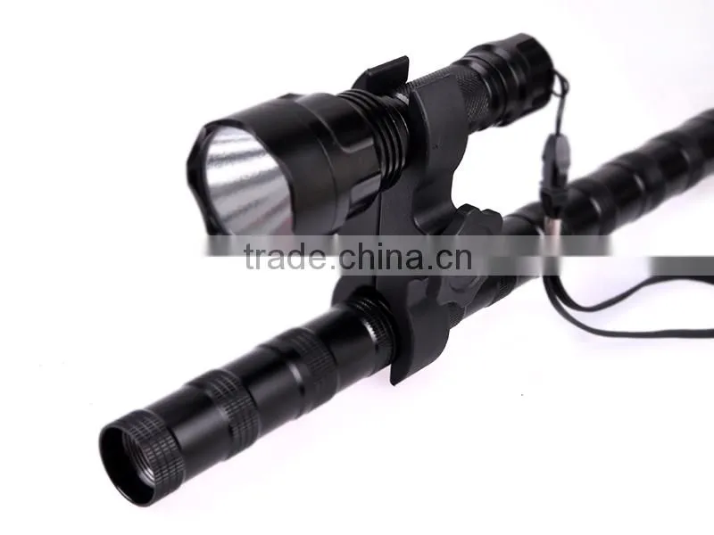 2x25mm Wholesale Hunting Torch Light Flashlight Gun Mount