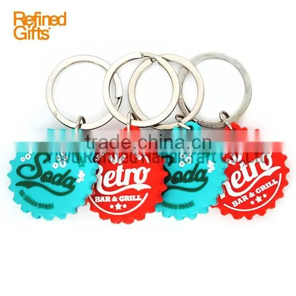 Creative red Blue shell keychain Personalized pvc rubber sun Capsule Keychain