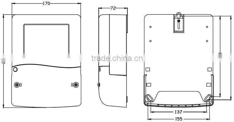 Three Phase Active Electric Meter