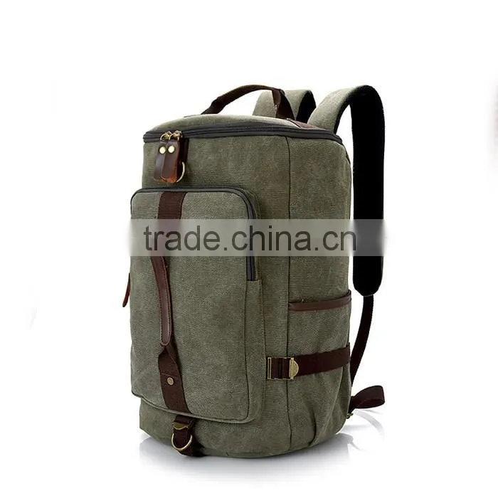 Large Capacity Daily Backpack for Men Travel Hiking Canvas Backpack Bag