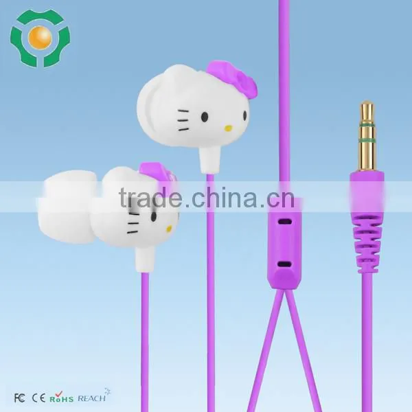 plastic headset earphone hook, round cable neck audifono