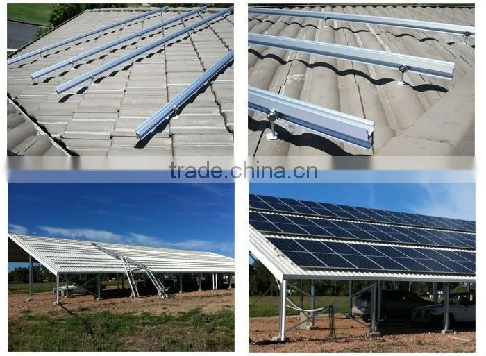 aluminum mid clamp, end clamp and rail clamp