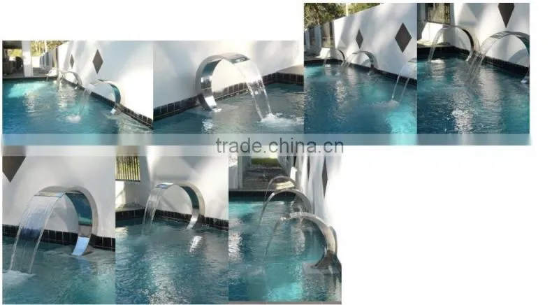 Brush surface home garden fountain swimming pool water blade waterfall