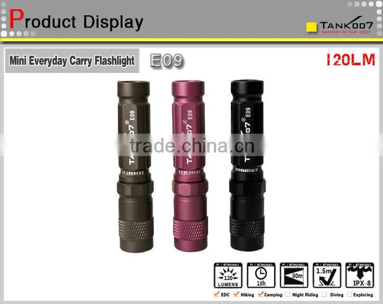 Mini LED Flashlight CREE XP-E R3 120LM head twist switch