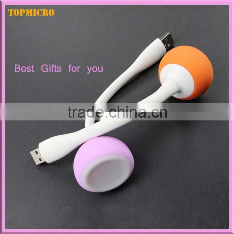 2016 Newest Exquisite Mushroom ID Design MINI Smart USB Led Lamp Data Cable