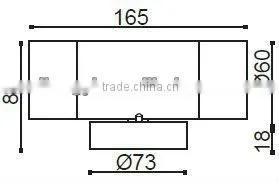 LED wall shine up and down light