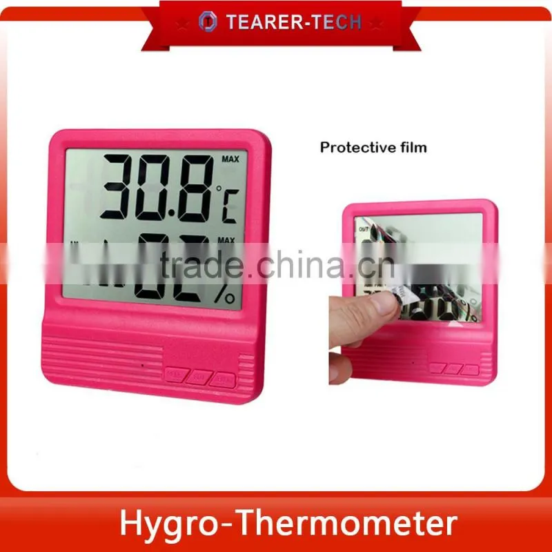 -50~70C Ambient temperature thermometer with daily alarm function calenday display