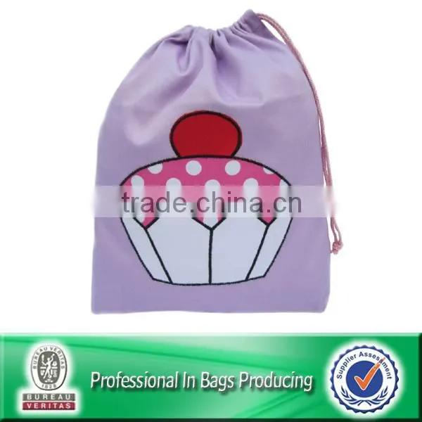 Custom Silk Drawstring Bags Cotton Drawstring Pouch Backpack Bag