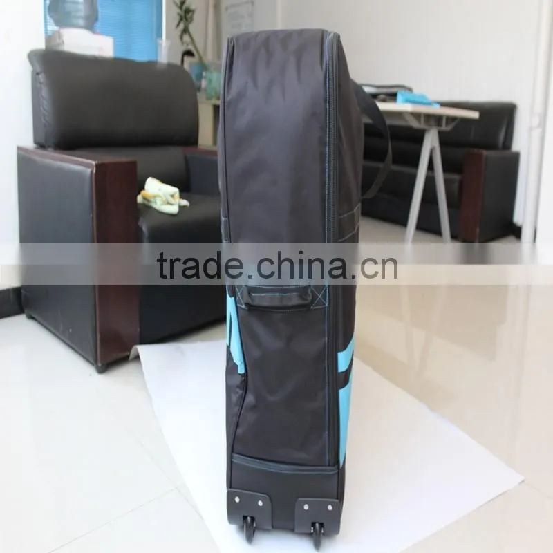 HEAVY DUTY high quality foldable bicycle transport case travel bike bag with wheels black