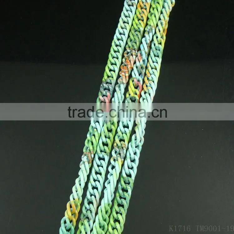 rainbow color fashion chains