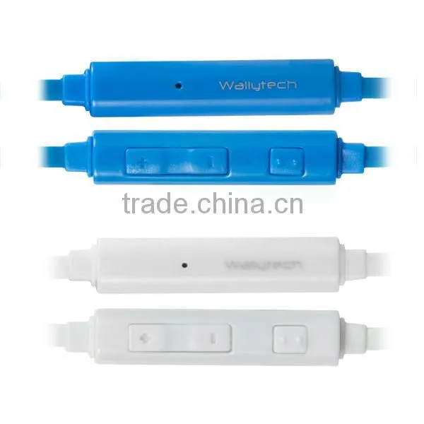 Wallytech WHF-119 Colorful Earphone with Microphone & Volume remote for Samsung Galaxy S4