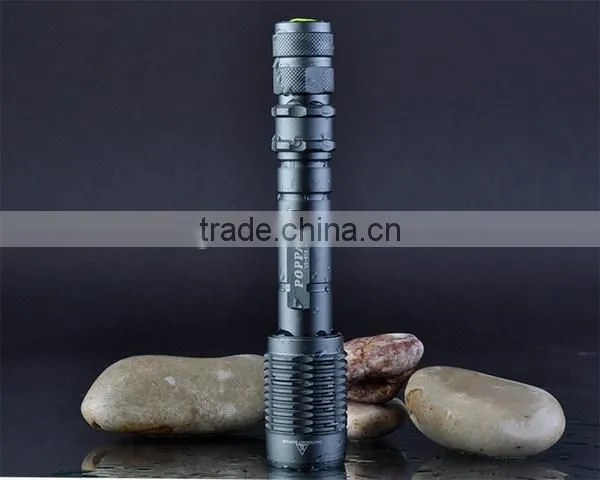 V5-858 High Quality XM-L T6 led High Power Torch Zoomable most powerful flashlight