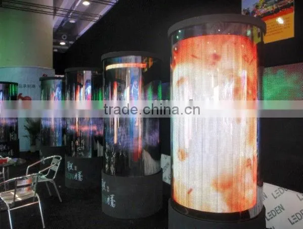 Curved P20mm outdoor video full color rental 360 degree led display for advertisement