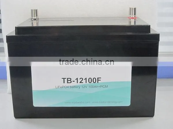 Long life lithium LiFeO4 LFP battery 12V 100Ah TB12100F