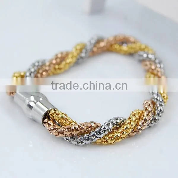 Stainless steel mesh chain bracelet