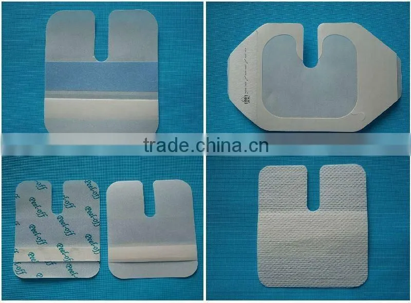 Medical disposable transparent wound dressing with frame