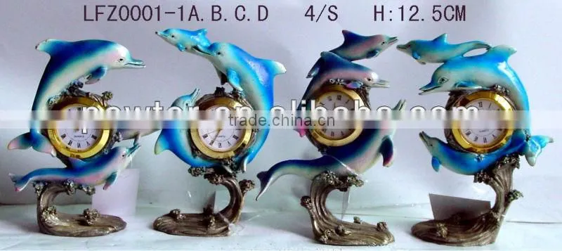 Cute Dolphin Antique Table clock LFZ0010