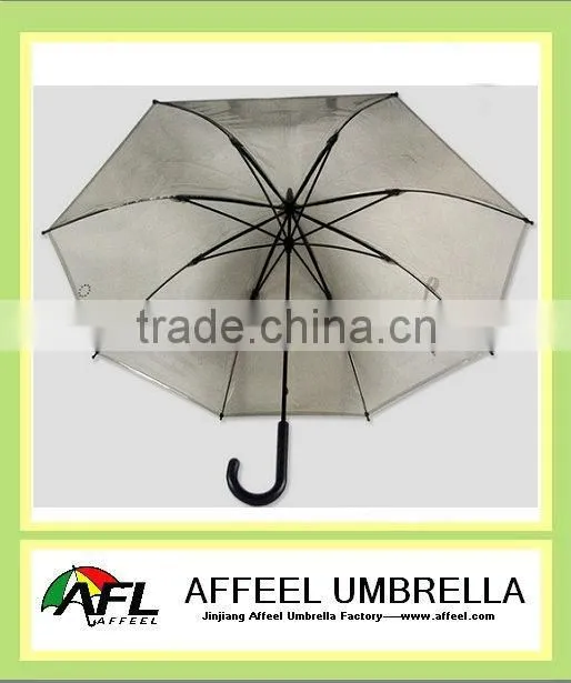 23"x8k black plastic umbrella