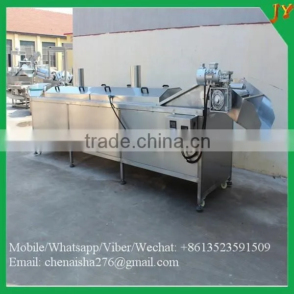 Continuous commercial electric deep oil-water fryer for hot sale