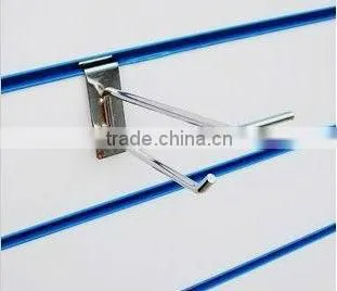 Retail Double Prong Supermarket Slatwall Hook Steel