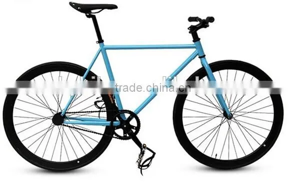 2016 new style 40mm alloy rim colorful road bike/bicycle fixed/fixie gear bike , single gear speed