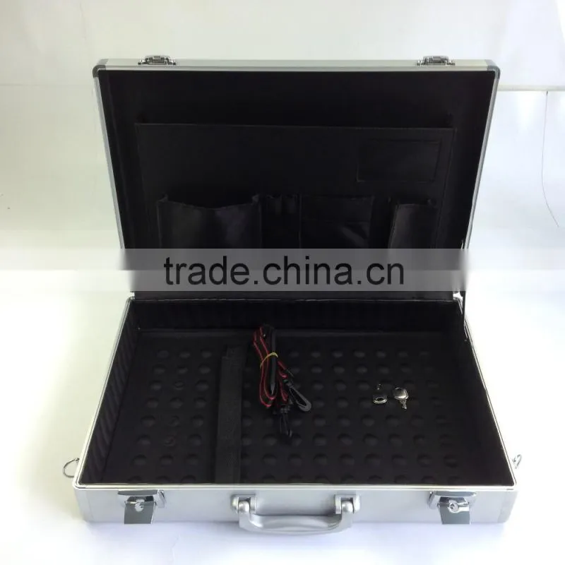 professional multi-funcation aluminum laptop case with customized surface materials