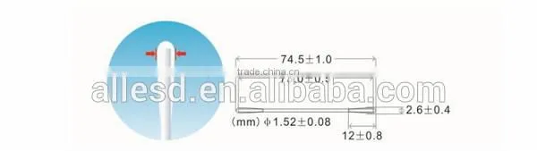 cleanroom use lint free liquid filled cotton swab CS15-002