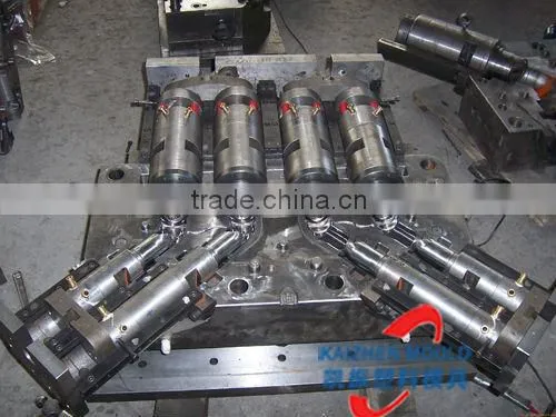 4 cavity PVC pipe fitting injection mold