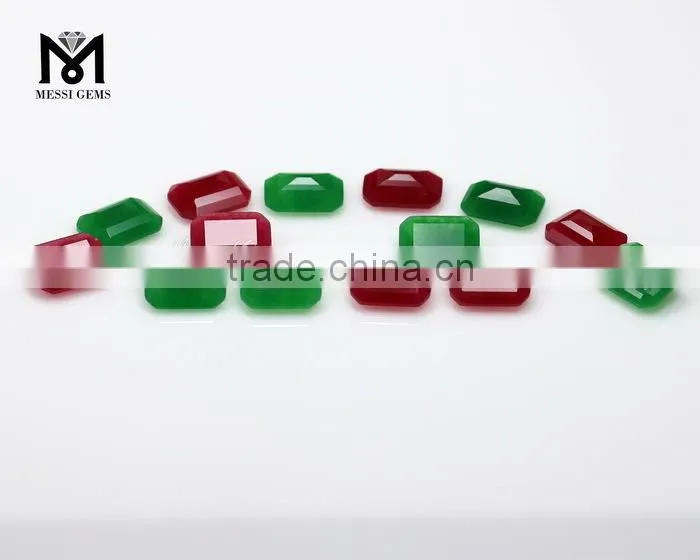 Colorful Faceted Loose Gemstone Octagon 13 x 18 Jade Quatz