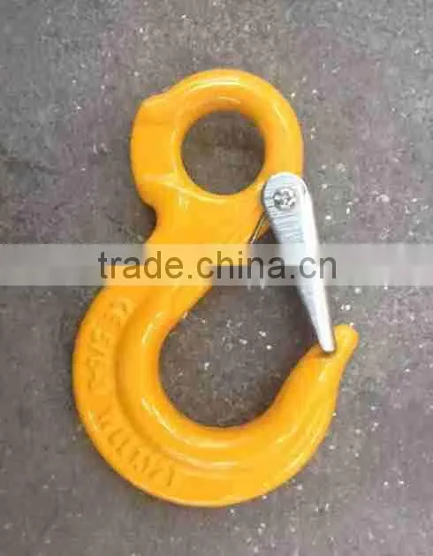 G80 EYE SLING HOOK WITH LATCH, EUROPEAN TYPE