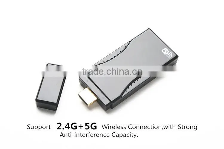 2015 Hot Sale Voxlink 2.4G 150M 1080P WIFI HD Display TV Dongle HD Adapter, BLACK 5G FOR IOS9 connection