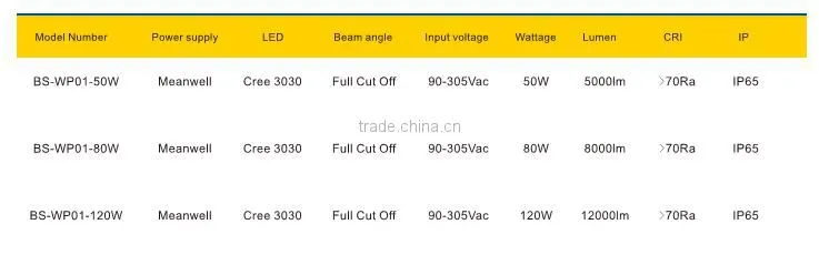 amazing price forward throw 120w led wall pack with ip65 rated