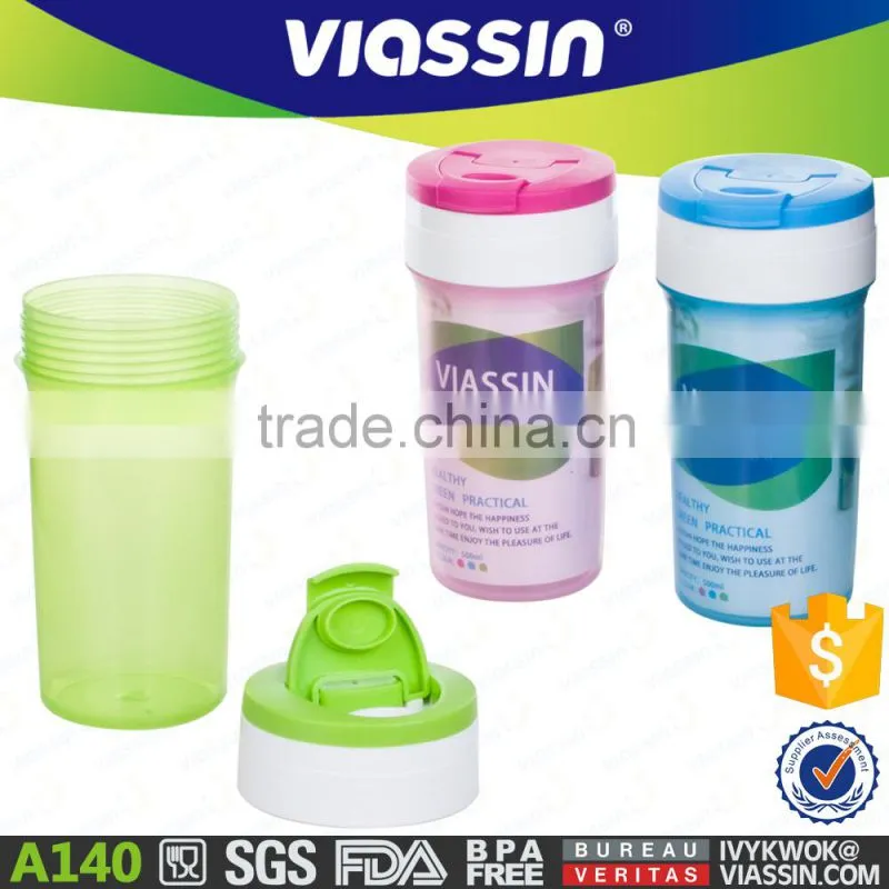 A140 new design 500ml plastic sport water bottle shantou shuanghuan viassin