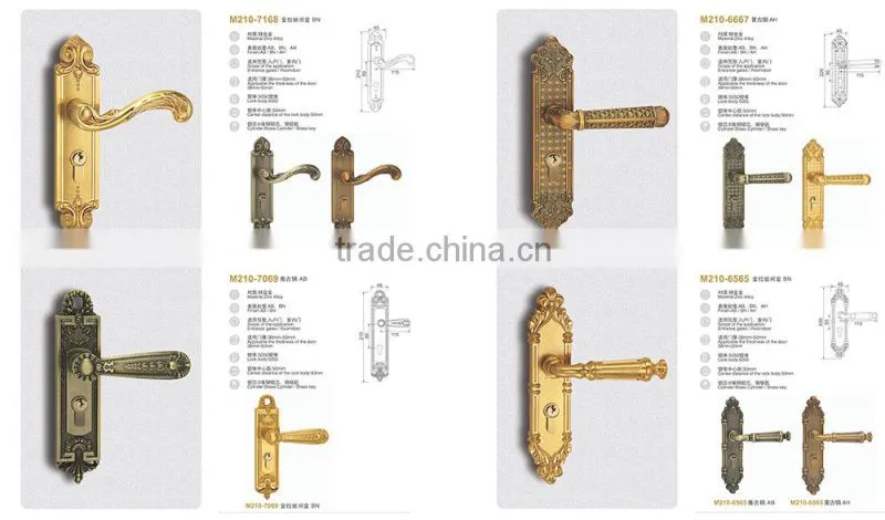 TRI-CIRCLE European style lock door lock types,Entrance doors handle lock,handle lock