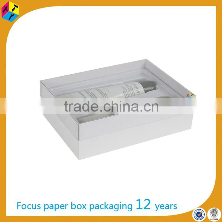 cardboard packaging with pvc window cosmetic paper box