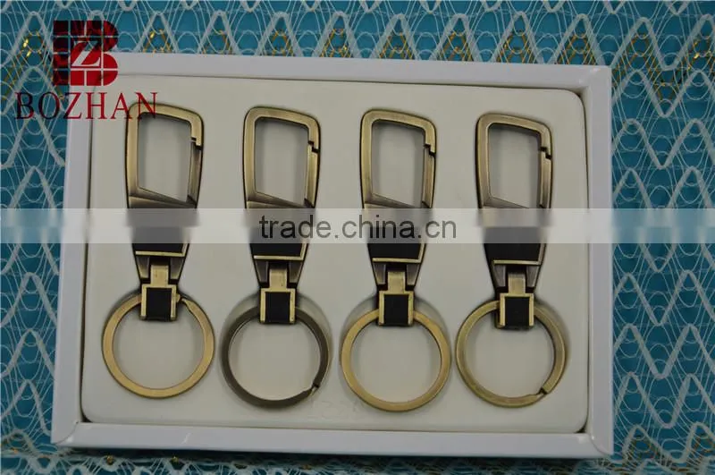Stock bronze zinc alloy carabiner keyring