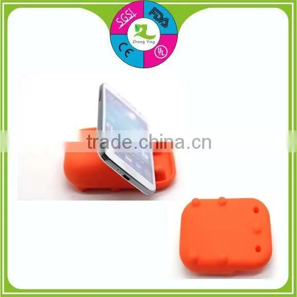 portable louder funny gift silicone phone stand holder