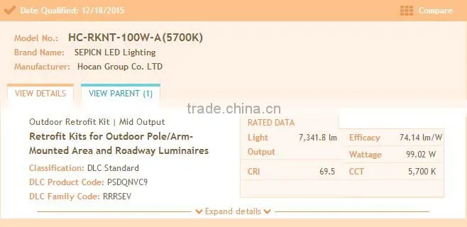 100W LED Retrofit, LED Retrofit Kit, LED Street Light Retrofit