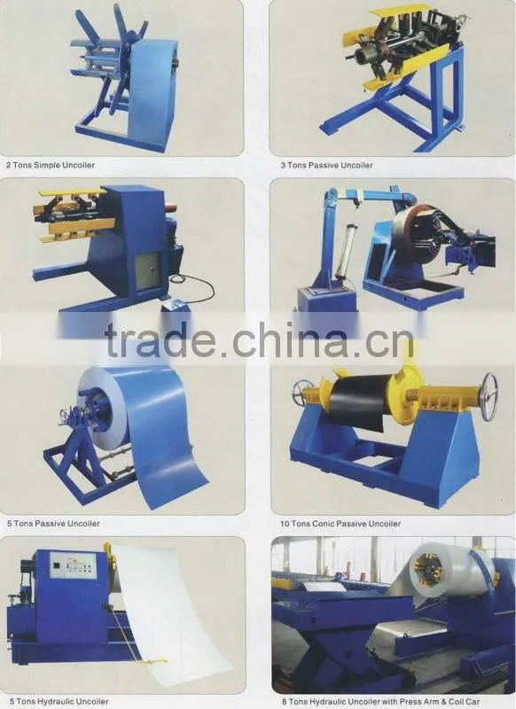 5 tons hydraulic steel coil unwinder