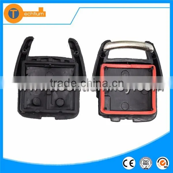 high quanlity 3 button remote key case with uncut hu43 blade black color no logo for Opel Astra g Vectra