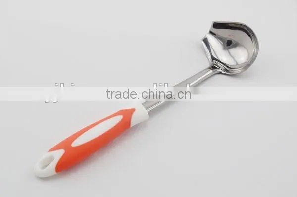stainless steel gravy ladle with plastic handle