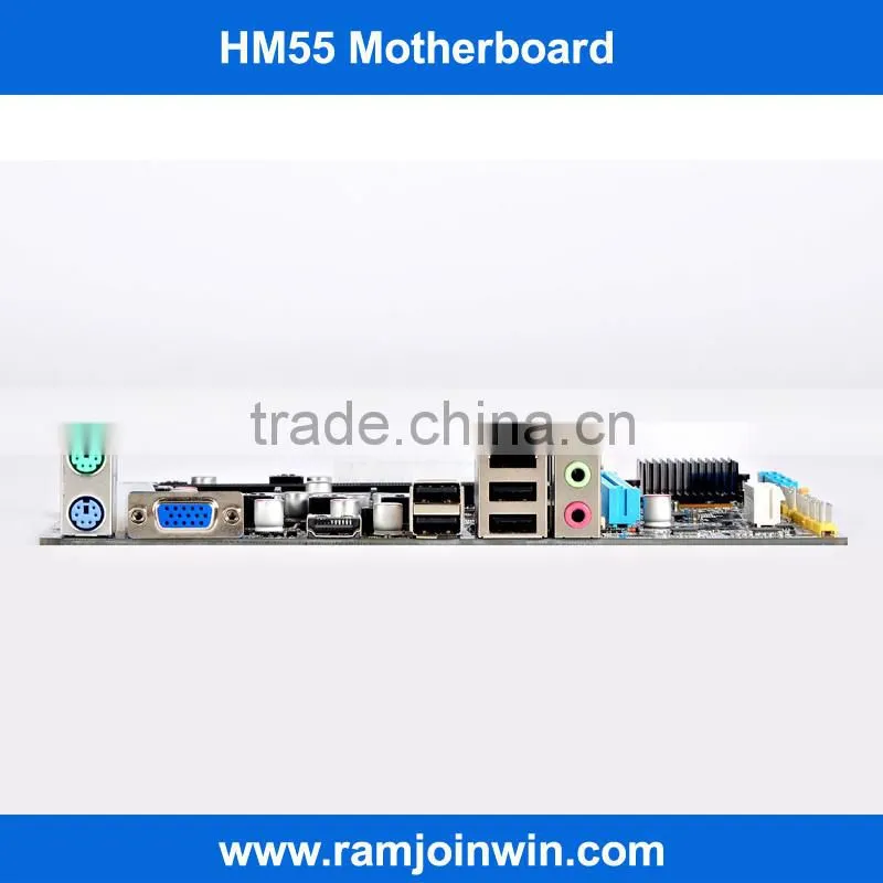 3 years warranty 4*SATA 3Gb/s connector lga1156 hm55 motherboard for desktop