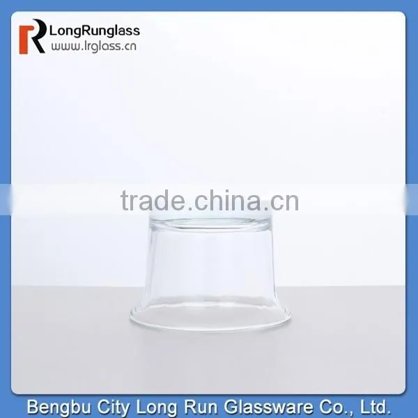 LongRun hot sale mini round glass candlestick