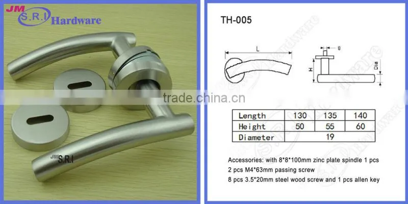 304 Stainless steel entrance door handle , tubular door handle made in China manufacturer