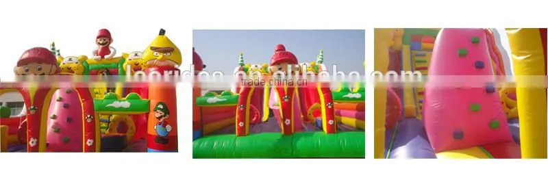 PVC Material super Mario slides bouncer